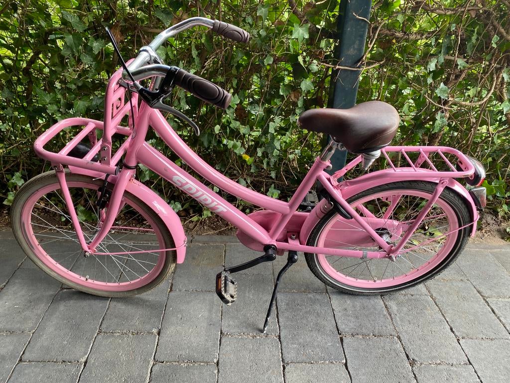 SLOOPFIETS - Spirit Cargo Roze Meisjesfiets 22 Inch, Fietsen en Brommers, Fietsen | Meisjes, Gebruikt, 20 inch, Handrem, Ophalen