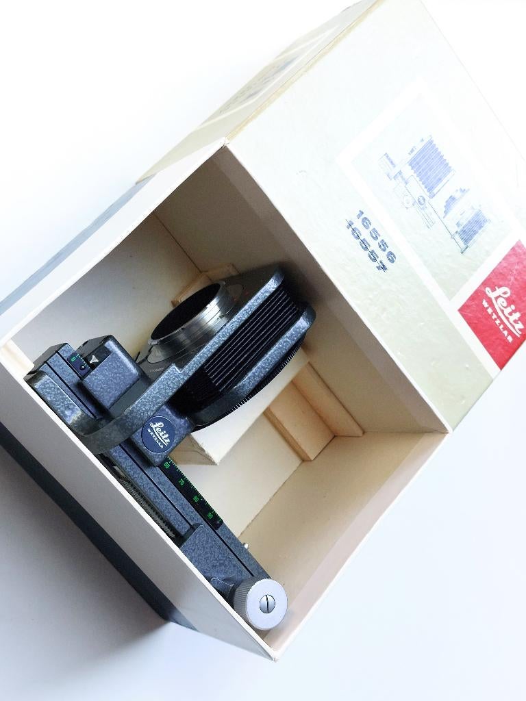 Leica Leitz Leica M 16556 balg in doos, in uitstekende staat, Ophalen of Verzenden, Gebruikt