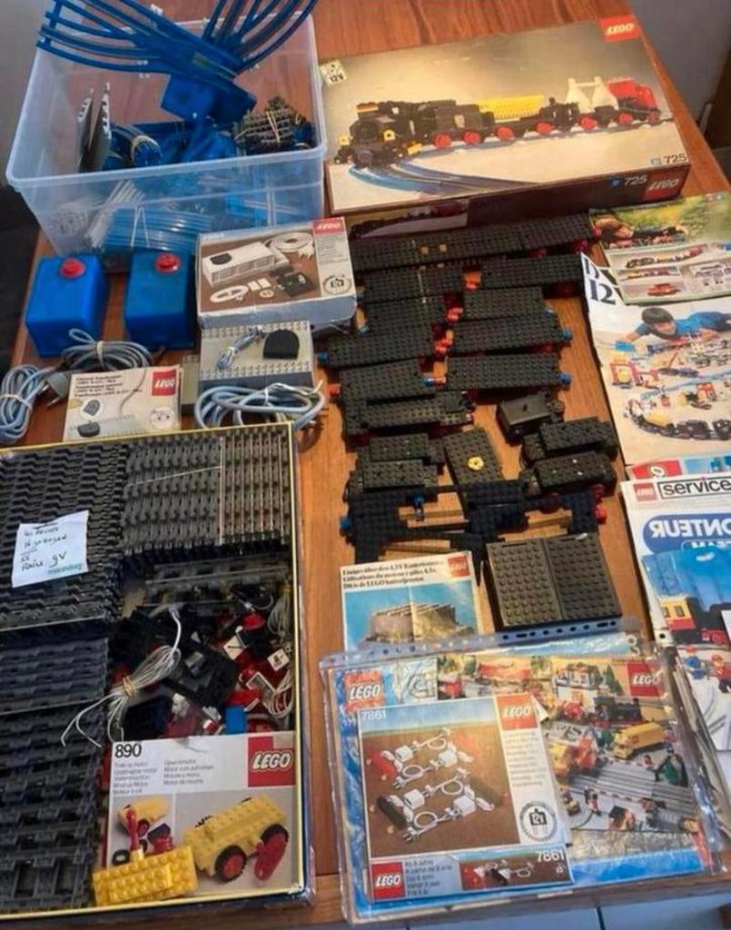 Te koop partii lego/lego treinen en rails grote partij, Ophalen, Gebruikt, Complete set, Lego