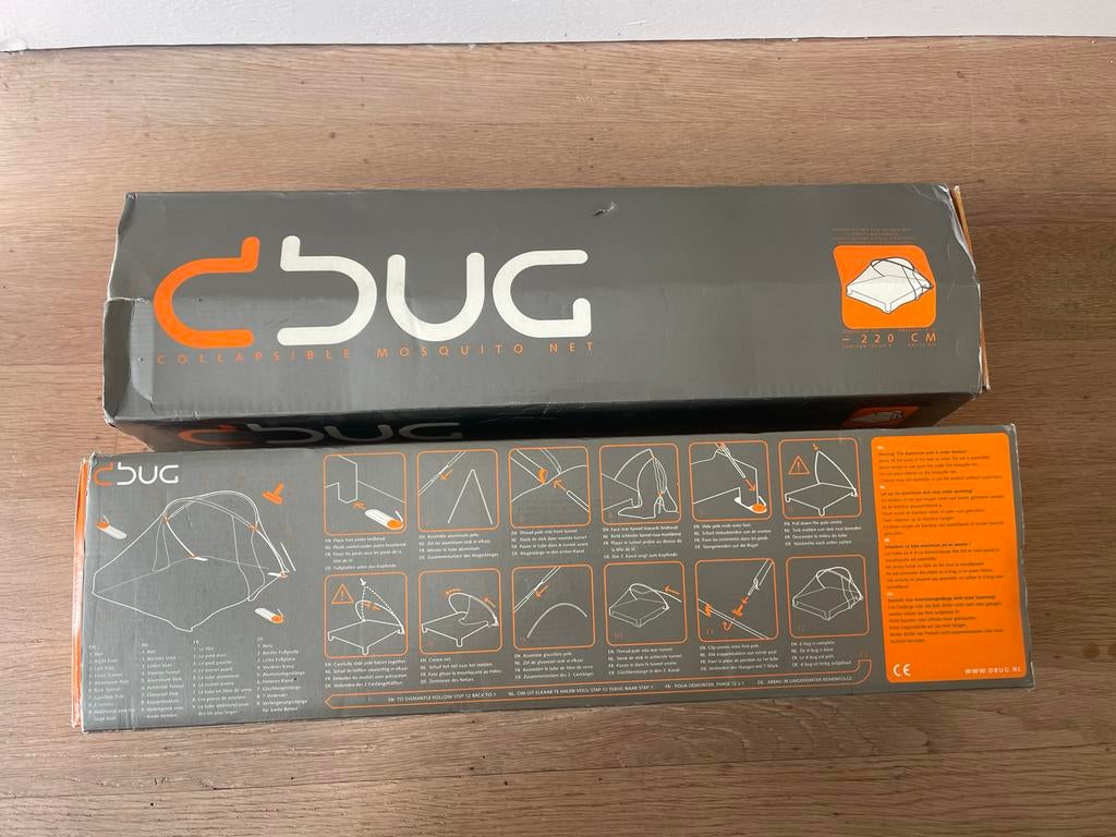 DBUG Design Klamboe Muskietennet - Geen boren nodig!, Wit, Ophalen of Verzenden, Overige maten, Stof