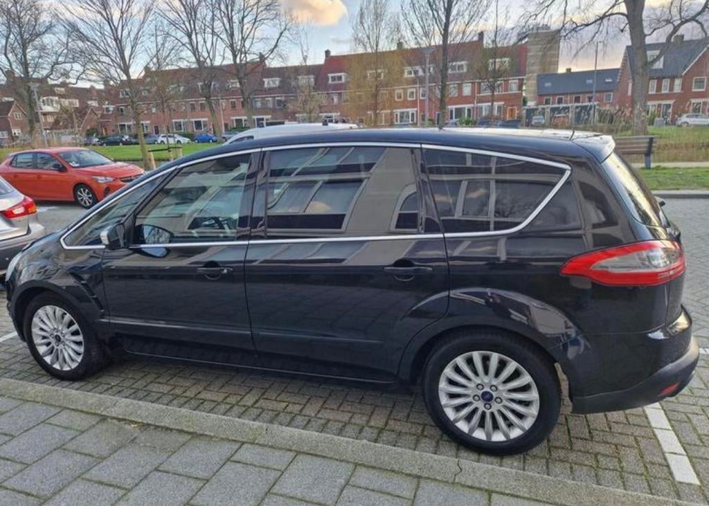 Ford S-Max 2.0 Ecoboost 149KW 2013 Zwart, Auto's, 4 cilinders, 7 stoelen, Zwart, Origineel Nederlands
