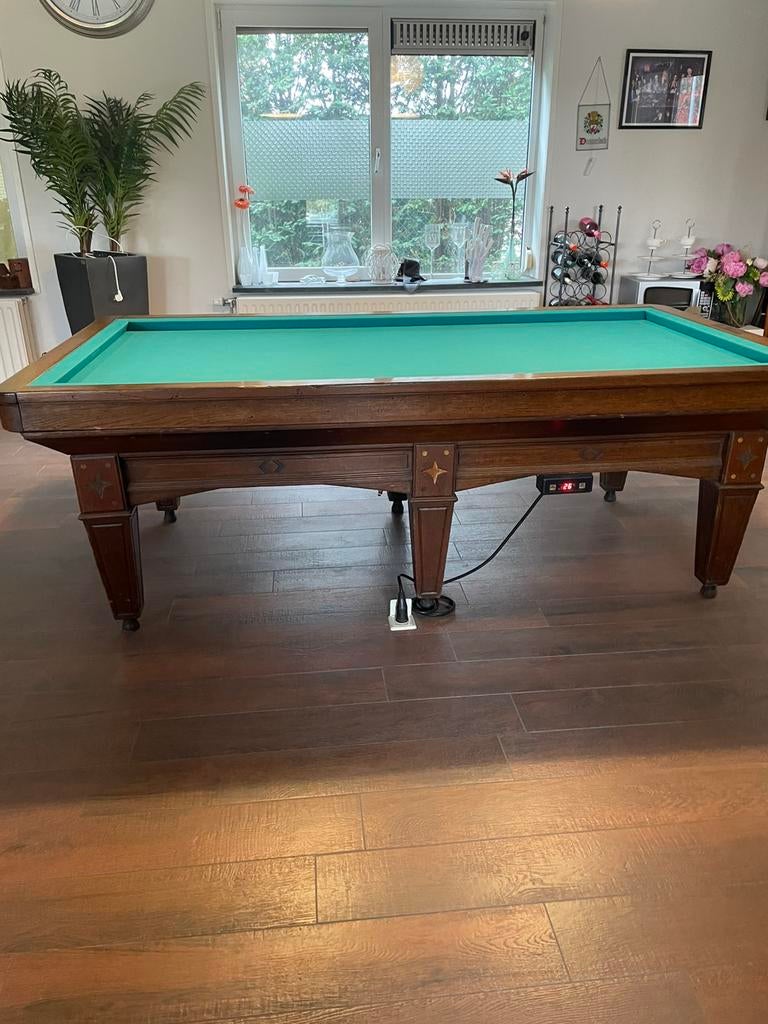 Biljart te koop, Sport en Fitness, Biljarten en Poolen, Ophalen, Zo goed als nieuw, Biljarttafel