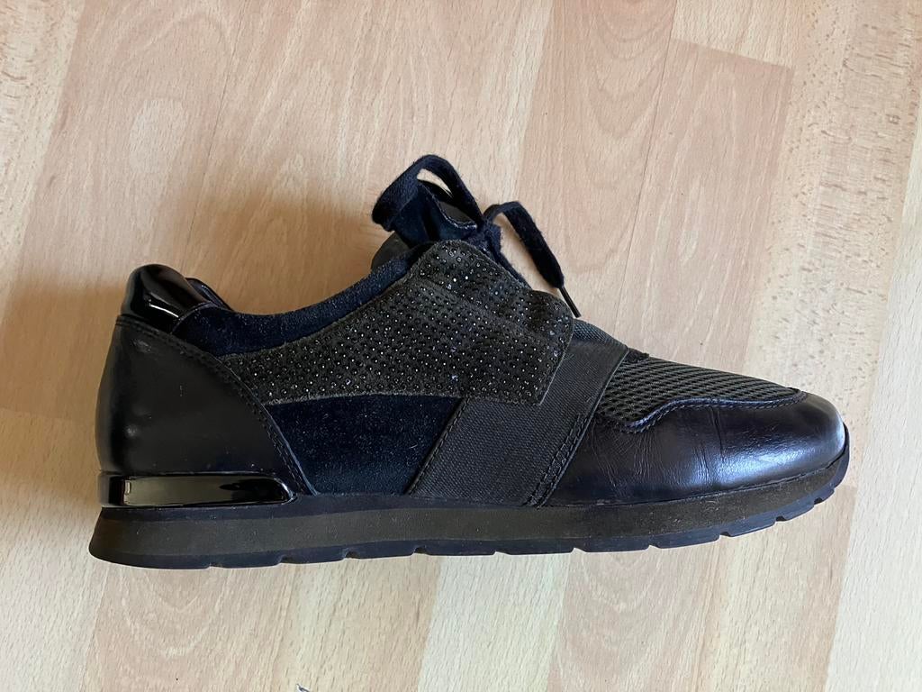 Gabor zwarte schoenen/sneakers mt 42 G izgs, Schoenen met lage hakken, Zwart, Ophalen of Verzenden, Gedragen