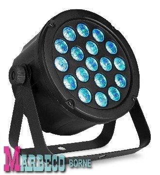 LED SlimPar 45, 18x 3W 3-in-1 RGB LED'S, LED Par DMX