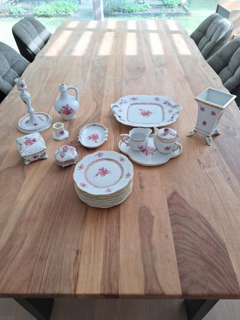 Herend Apponyi Roze Framboos, diverse items, Ophalen