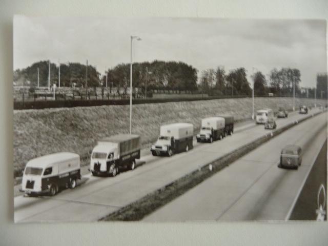 oude zwart/wit foto - RIJKSWEG DORDRECHT BIJ LOUTERBLOEMEN -, Ophalen of Verzenden, Minder dan 50 cm, Print, Minder dan 50 cm