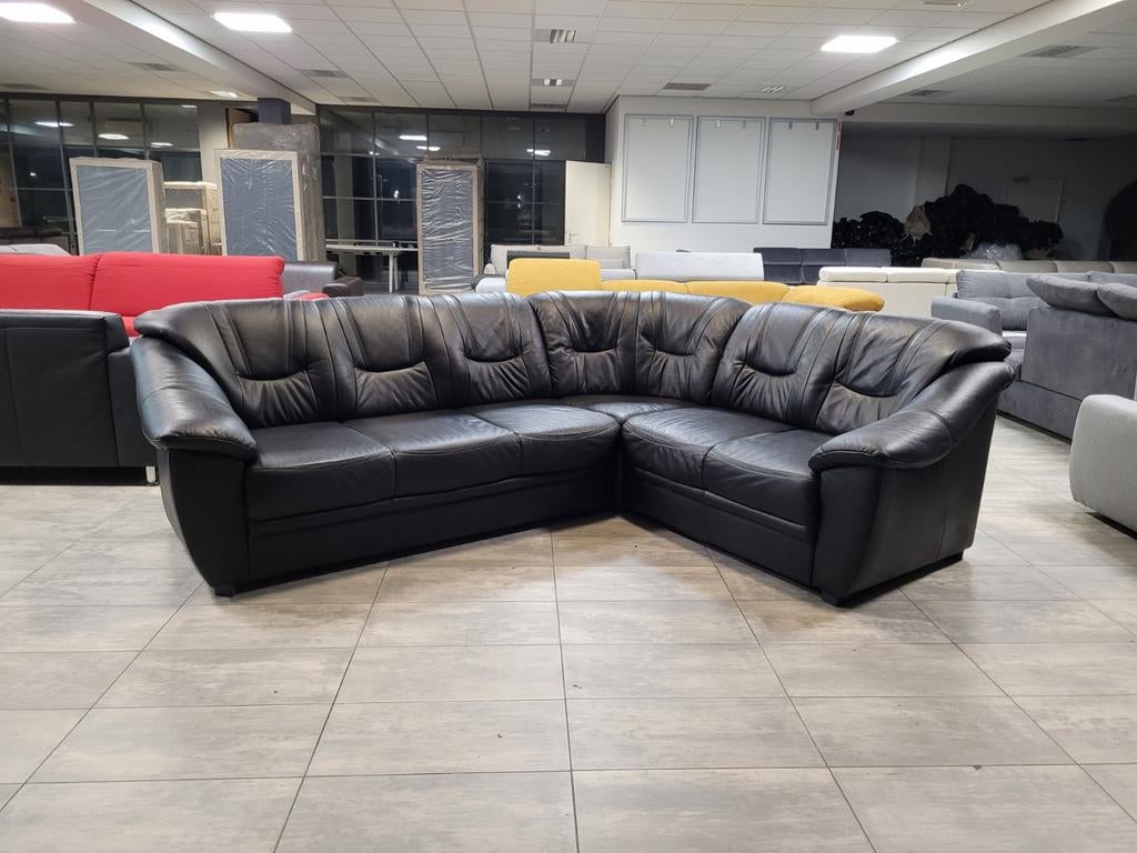 ❇️ OUTLET zwarte skaileer hoekbank 270x220 | GRATIS LEVERING, Huis en Inrichting, Banken | Bankstellen, 250 tot 300 cm, Info@onbekend.nl