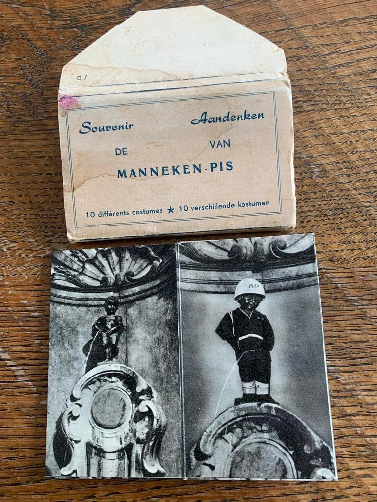 Manneken-Pis - mapje met 10 kleine fototjes, Verzamelen, Foto's en Prenten, Zo goed als nieuw, Foto, Buitenland, 1960 tot 1980