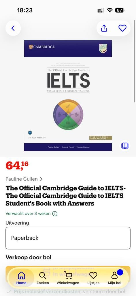 The Official Cambridge Guide to IELTS + DVD – In Goede Staat, Boeken, Ophalen, Alpha, Gelezen, Overige niveaus
