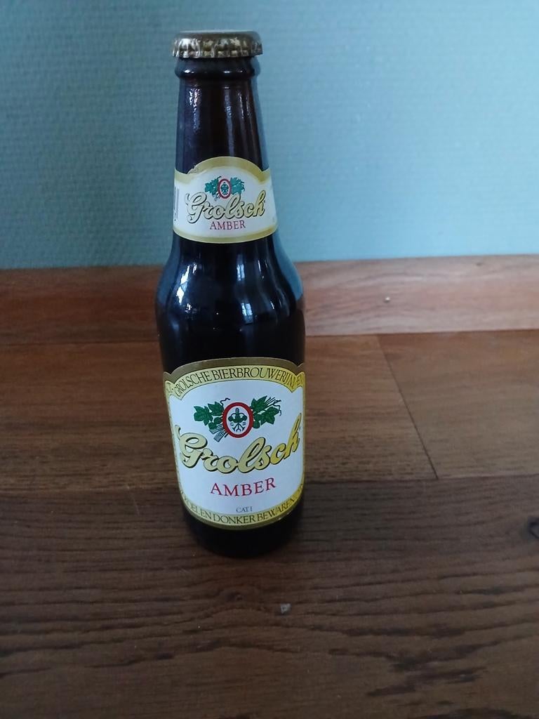 Amber grolsch flesje, Ophalen of Verzenden, Flesje(s), Grolsch