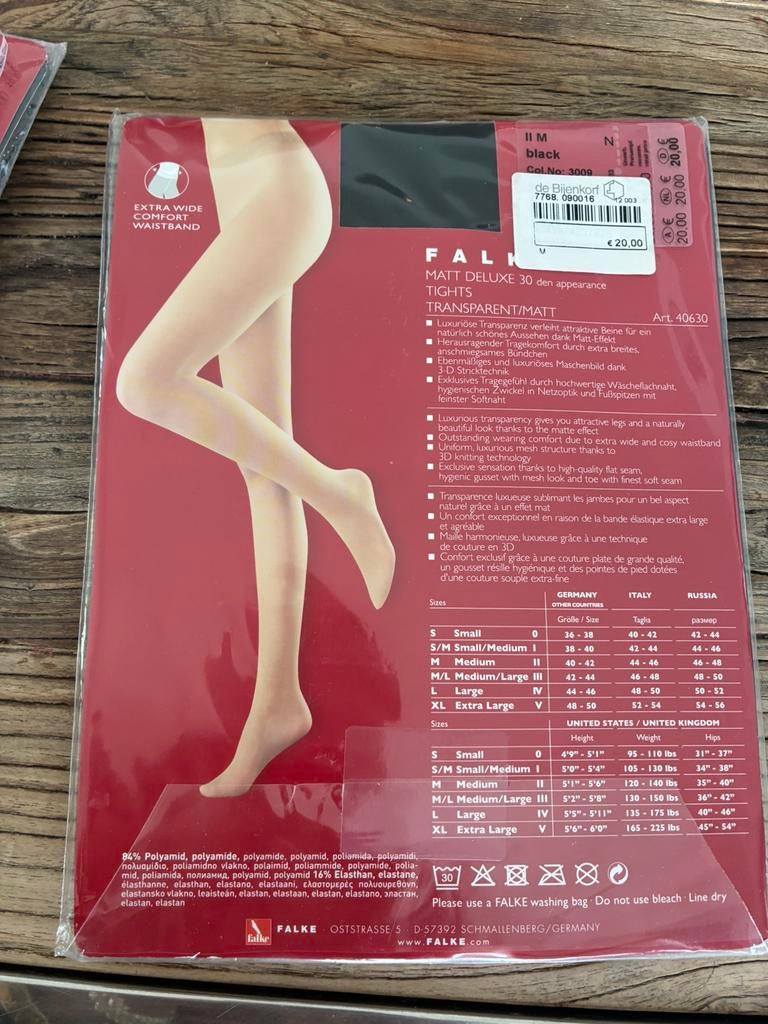 Falke Panty nieuw maat M black 50 denier, Kleding | Dames, Ophalen of Verzenden, Nieuw, Zwart, Panty