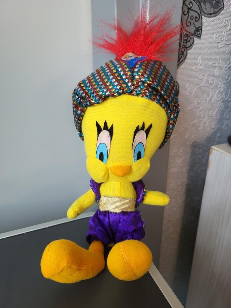 Vintage knuffel Tweety - Looney Tunes, Ophalen of Verzenden, Looney Tunes, Zo goed als nieuw