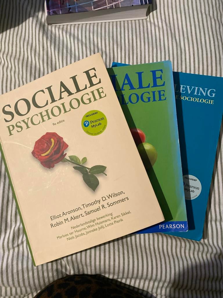 Psychologie Boekenbundel: Sociale Psychologie en De Samenlev, Ophalen of Verzenden, Gamma, Gelezen, WO