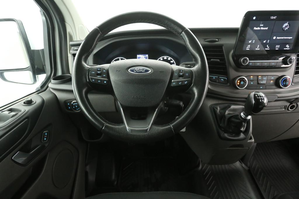 Ford Transit Custom 2.0 TDCI L1H1 | Airco | Cruise | 3 Zits, Auto's, Bestelauto's, Voorwielaandrijving, Stof, Gebruikt, Euro 6