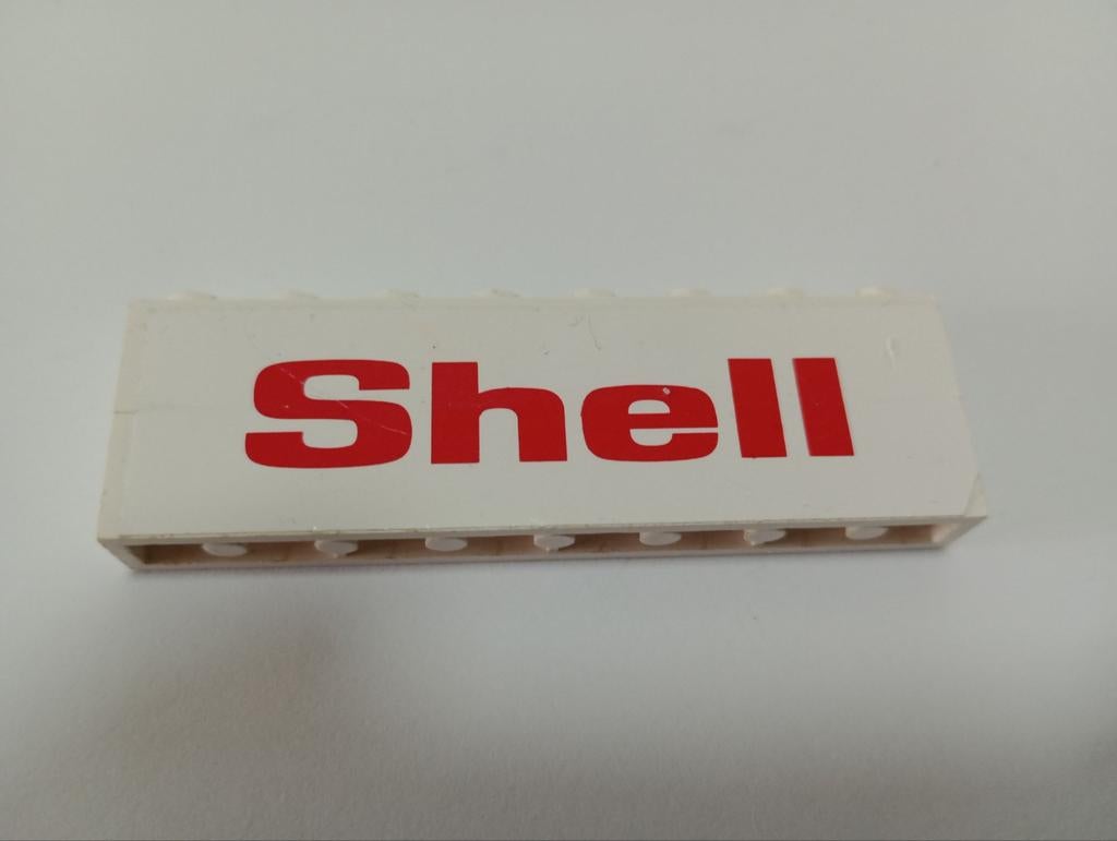 Bedrukte brick Shell, Ophalen of Verzenden, Gebruikt, Losse stenen, Lego