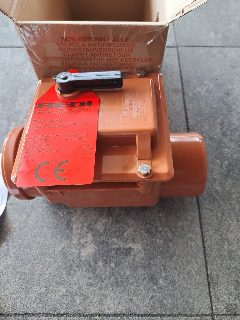 Terugslag klep 110, Ophalen, Afvoer, Pvc, Nieuw