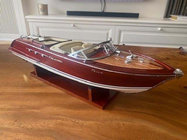 Riva Aquarama 1:14 53 CM Creme, Ophalen of Verzenden, Nieuw, Groter dan 1:32