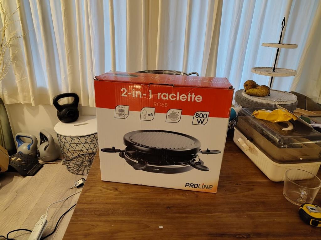 Proline Gourmette/raclette, Ophalen, Gebruikt, 4 t/m 7 personen