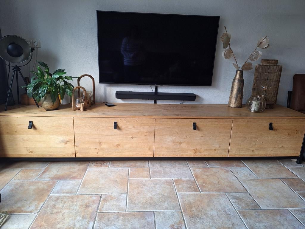 Houten televisiemeubel, Huis en Inrichting, Ophalen, Gebruikt, 25 tot 50 cm, Minder dan 100 cm
