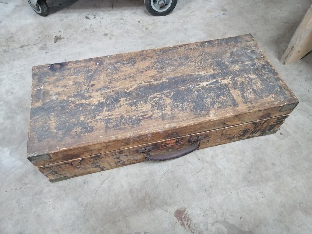 Oude saxofoon koffer - restauratieproject of decoratie, Ophalen of Verzenden, Gebruikt, Saxofoon