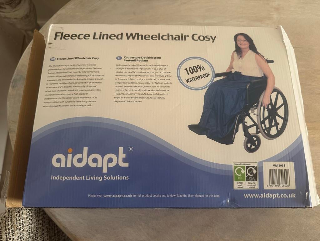 Fleece rolstoel/scootmobiel beenkleed, Ophalen of Verzenden, Nieuw, Duwrolstoel