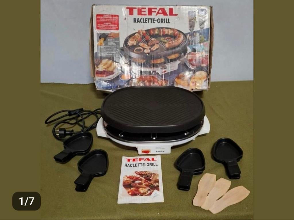Tefal raclette grill / gourmetstel 8 personen, Witgoed en Apparatuur, Gourmetstellen, Ophalen of Verzenden, Gebruikt, 8 personen of meer