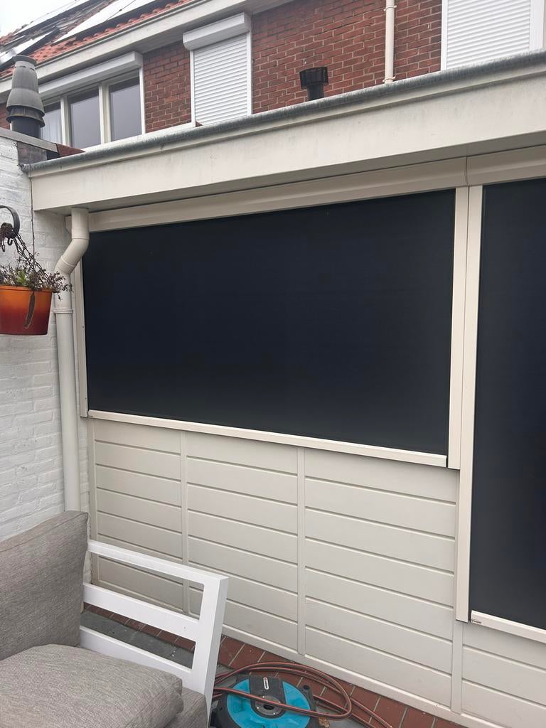 Verano ritscreens, elektrisch bedienbaar, Tuin en Terras, Zonneschermen, Zo goed als nieuw, Screen, 150 tot 300 cm, 250 cm tot 450 cm