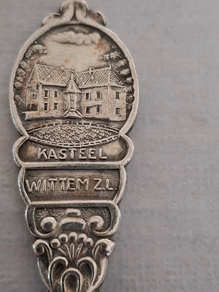 L Sola 100 theelepel Kasteel Wittem Z.L., Antiek en Kunst, Antiek | Bestek, Ophalen of Verzenden