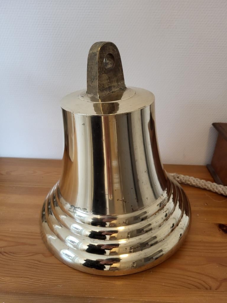 Grote Scheepsbel Messing - 30 cm diameter, 14 kg, Ophalen of Verzenden