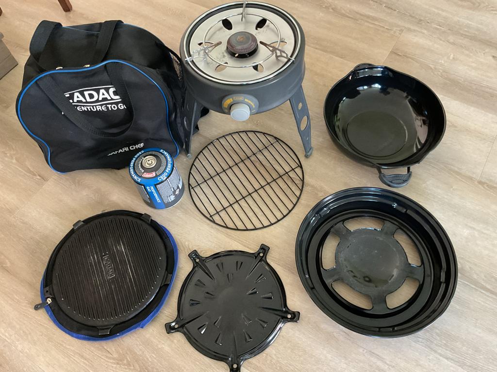 CADAC Safari Chef 2 Barbecue Set - Compact en Compleet, Ophalen of Verzenden, Gebruikt