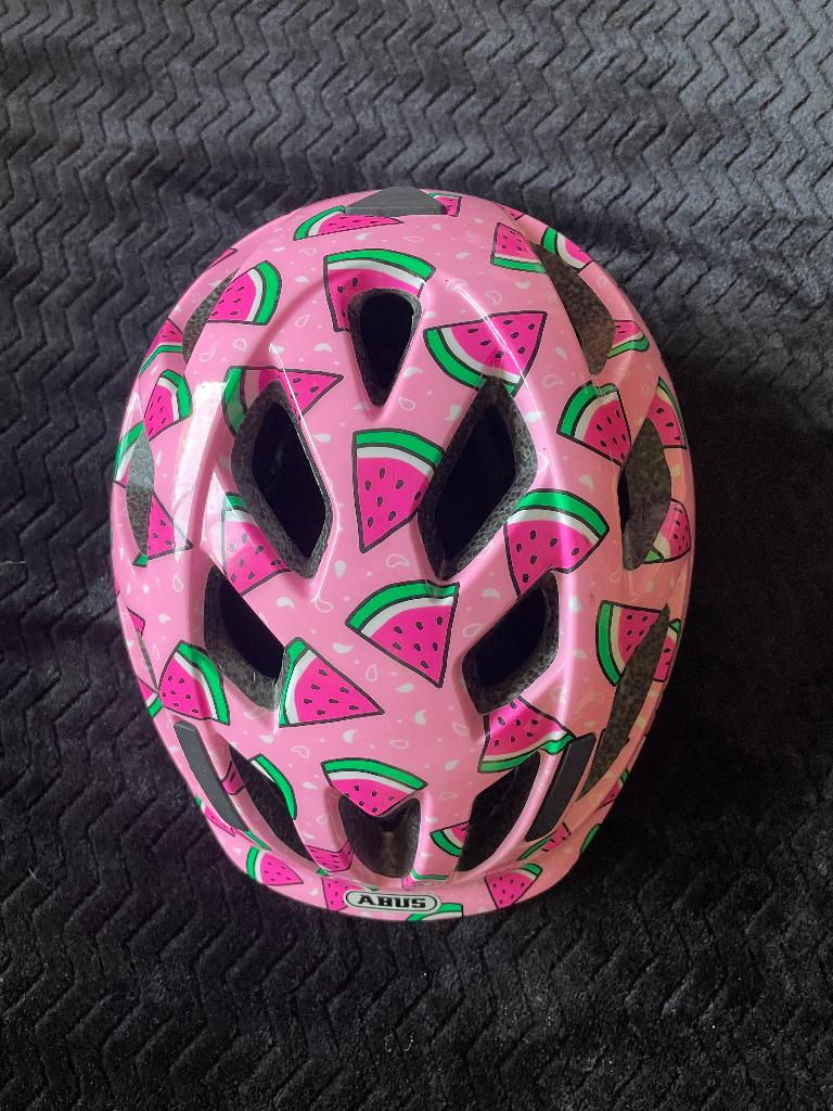 Abus kinderhelm meloen 49-55, Meisje, Zo goed als nieuw, Abus, Ophalen