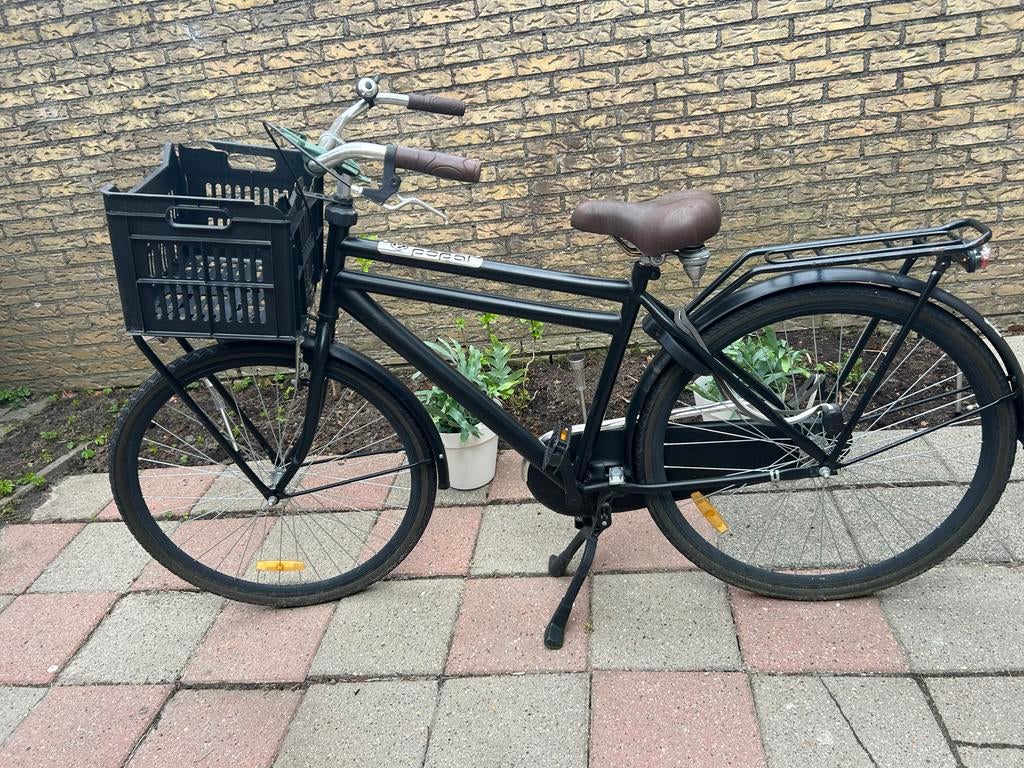 Transportfiets jongen 26 inch zwart, Ophalen of Verzenden, Gebruikt, 26 inch of meer, Handrem
