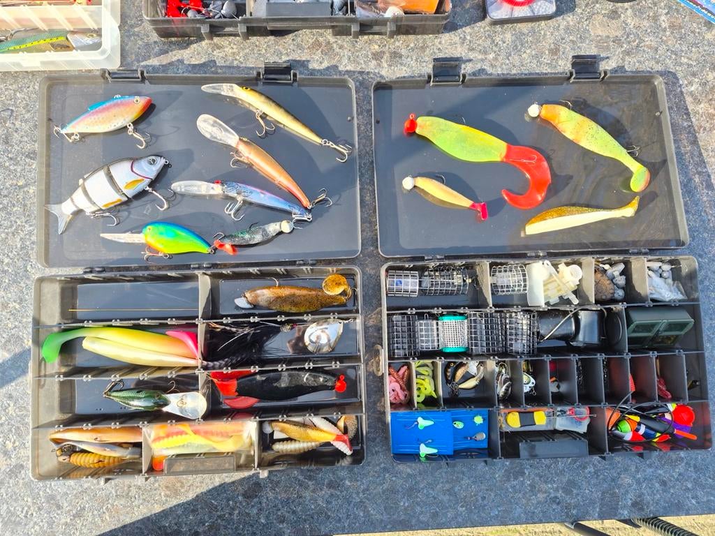 Collectie visspullen voor snoek, forel, witvis, zeevissen, Watersport en Boten, Ophalen, Zo goed als nieuw