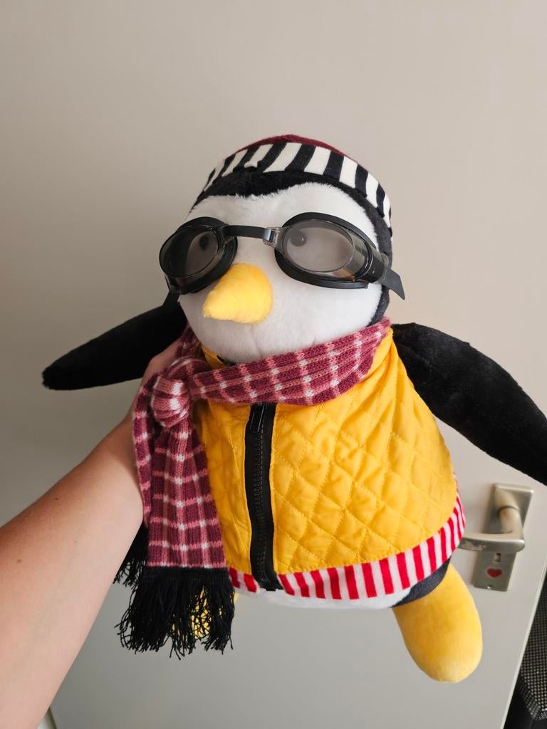 Hugsy Friends, Hugsy Pluche, knuffel Penguin Knuffel Joey, Ophalen of Verzenden, Overige typen