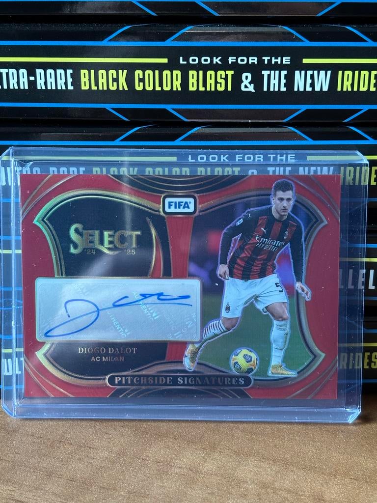 Diogo Dalot AC Milan Panini Select Auto, Ophalen of Verzenden, Zo goed als nieuw, Buitenlandse clubs, Spelerskaart