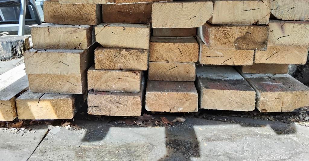 Houten balken te koop, Tuin en Terras, Ophalen of Verzenden, 250 cm of meer, Balken