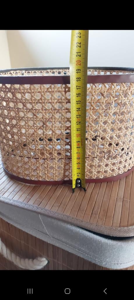 Tafellampenkap rotan, Ophalen, Zo goed als nieuw, Minder dan 50 cm