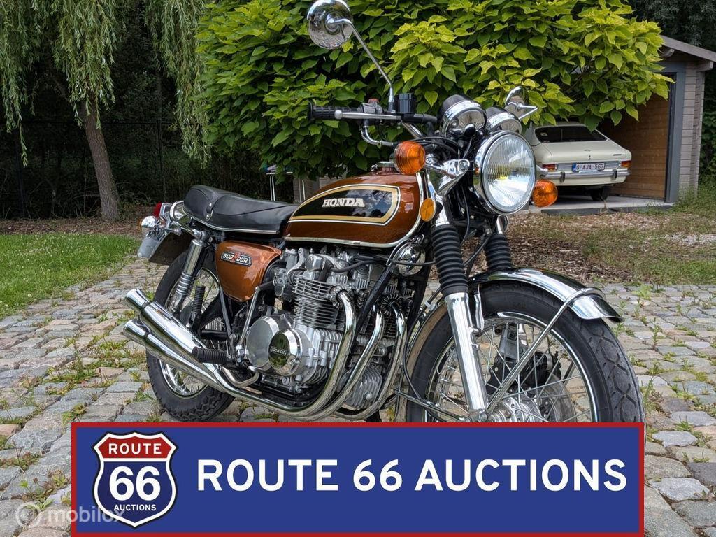 Honda CB500 K2 | 1976 | Route 66 Auctions, Auto's, Oldtimers, Honda, Overige carrosserieën, Zwart, Bedrijf