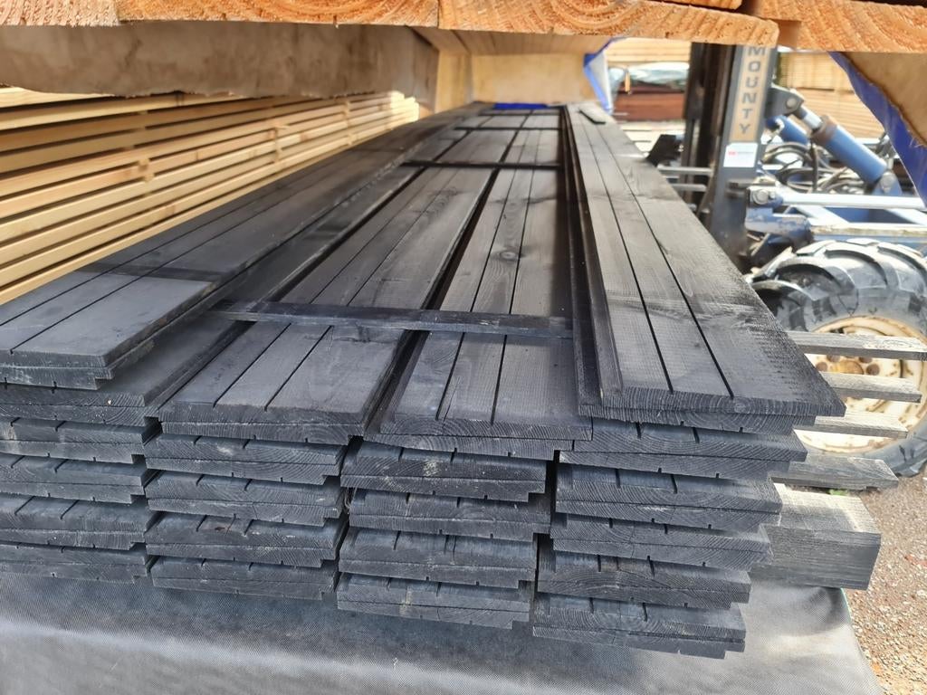 Zwarte zweeds rabat planken 5 m bezorgen mogelijk, Ophalen, Nieuw, 250 cm of meer, Planken