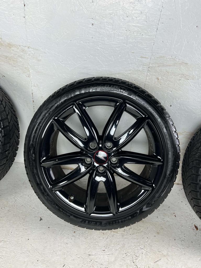 Originele Mini cooper Works velgen 18" 5x112 Style 815 winte, Niet ingevuld, 18 inch, Gebruikt, Banden en Velgen