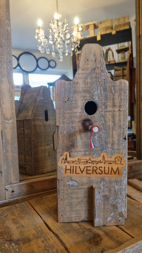 Uniek Vogelhuisje Hilversum met Koelkastmagneet, Ophalen of Verzenden, Nieuw