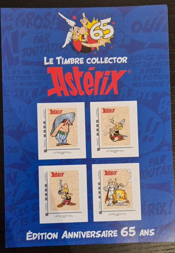 Asterix 65 jaar postzegels, Postzegels en Munten, Ophalen of Verzenden, Postfris