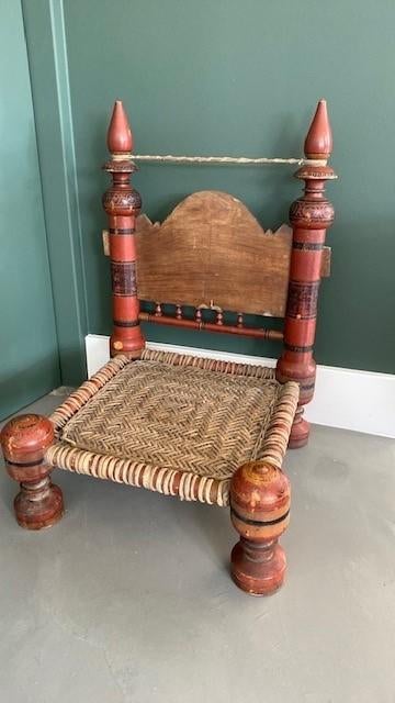 Antieke stoel India / Pakistan, Ophalen of Verzenden