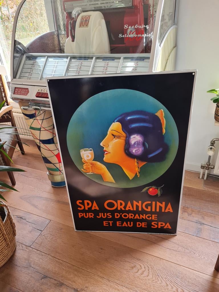 Spa emaille borden, Ophalen of Verzenden, Reclamebord