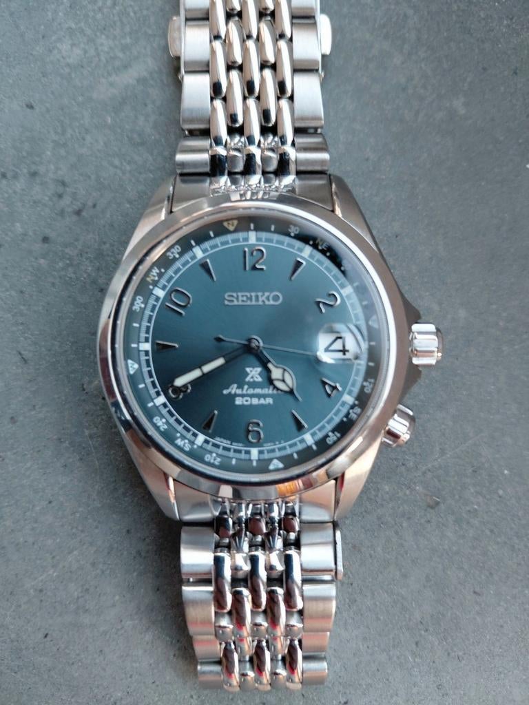 Seiko"mountain glacier"spb197 'EU only' full set, Staal, Polshorloge, Ophalen of Verzenden, Zo goed als nieuw