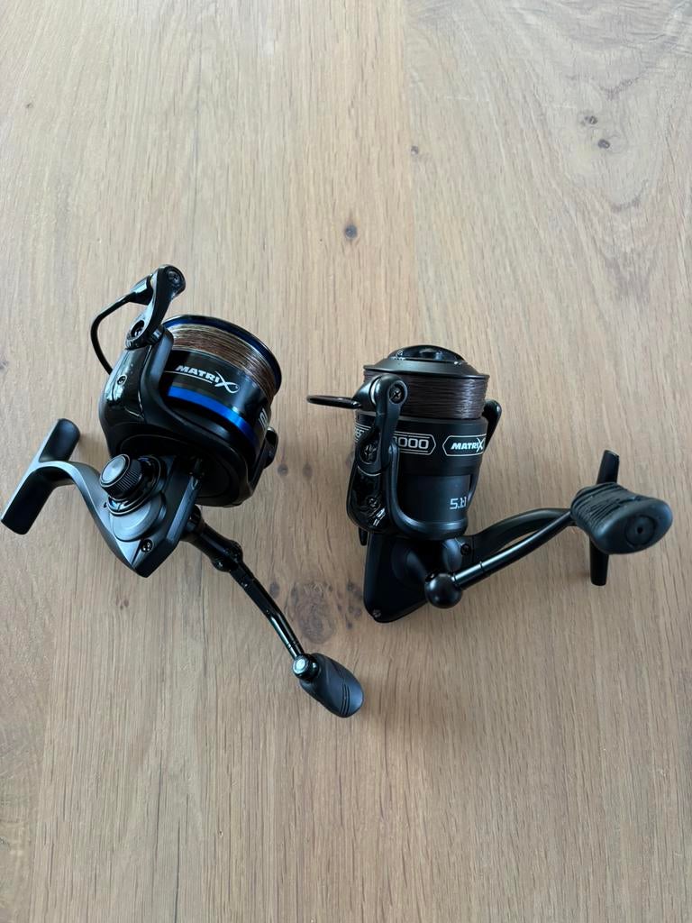 2 x feedermolen matrix 4000, Watersport en Boten, Ophalen of Verzenden, Zo goed als nieuw, Molen