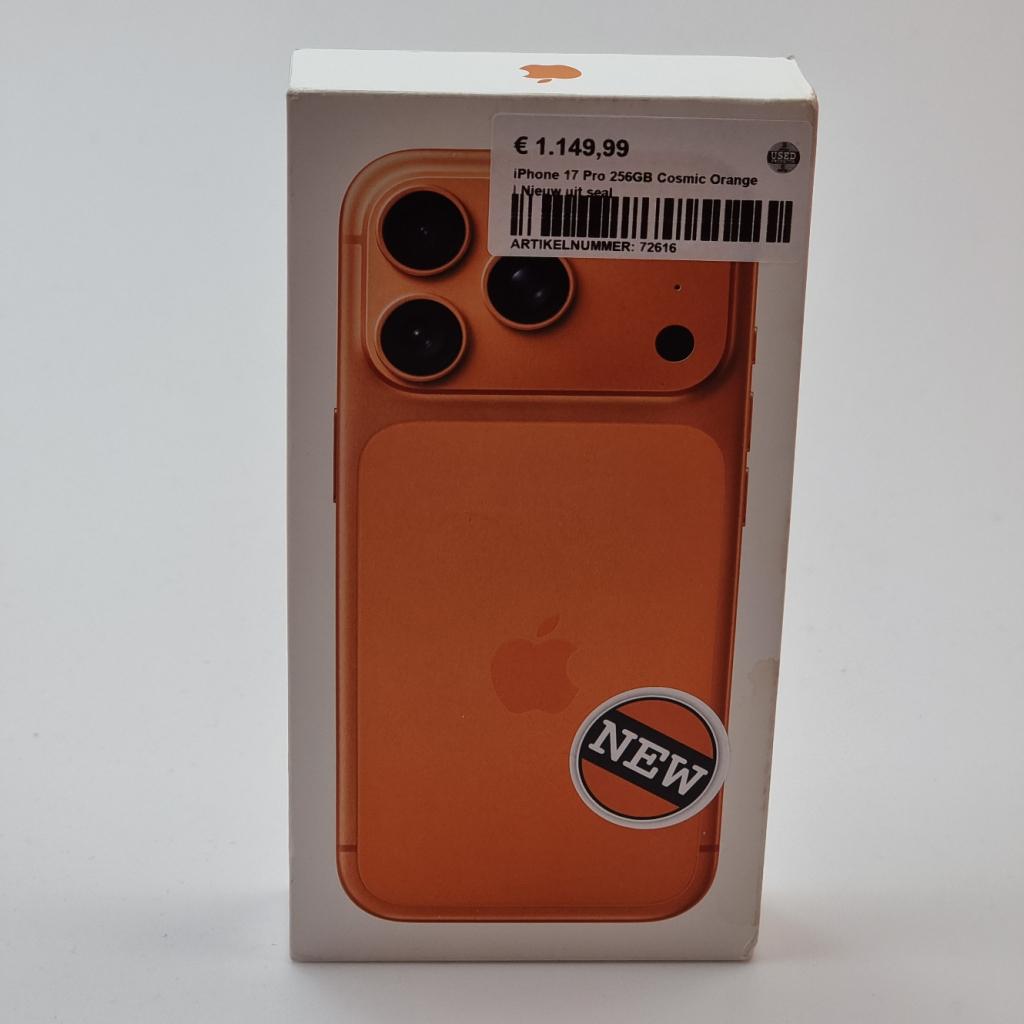 iPhone 17 Pro 256GB Cosmic Orange | Nieuw uit seal