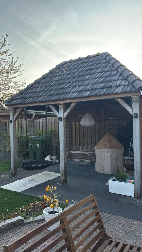 Overkapping met puntdak (kapschuur), Tuin en Terras, Overkappingen, Ophalen, Gebruikt, Veranda