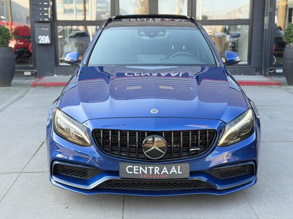 Mercedes-Benz C-klasse Estate AMG C63 Pano|Burmester|Memory|, Automaat, Achterwielaandrijving, Blauw, Leder