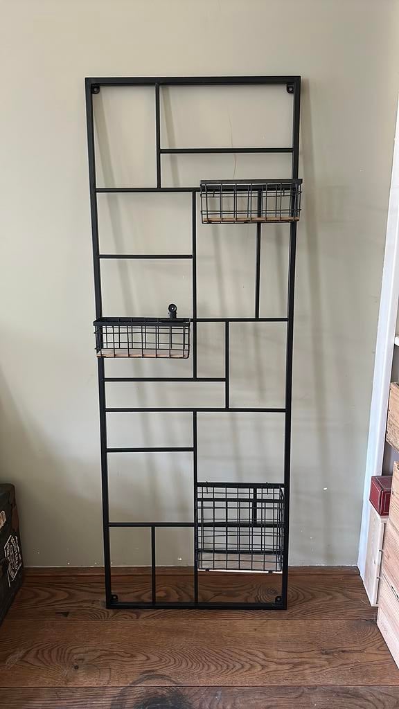 Wandrek XXL met clip en hangbakjes - 150x55 cm - zwart, Ophalen, Zo goed als nieuw, Overige typen